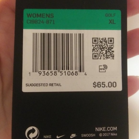 NWT Nike Flex Peach Orange Standard fit  Dri Fit Golf Top XL - Picture 5 of 15